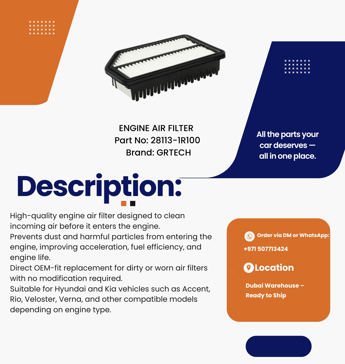 ENGINE AIR FILTER - Image 3