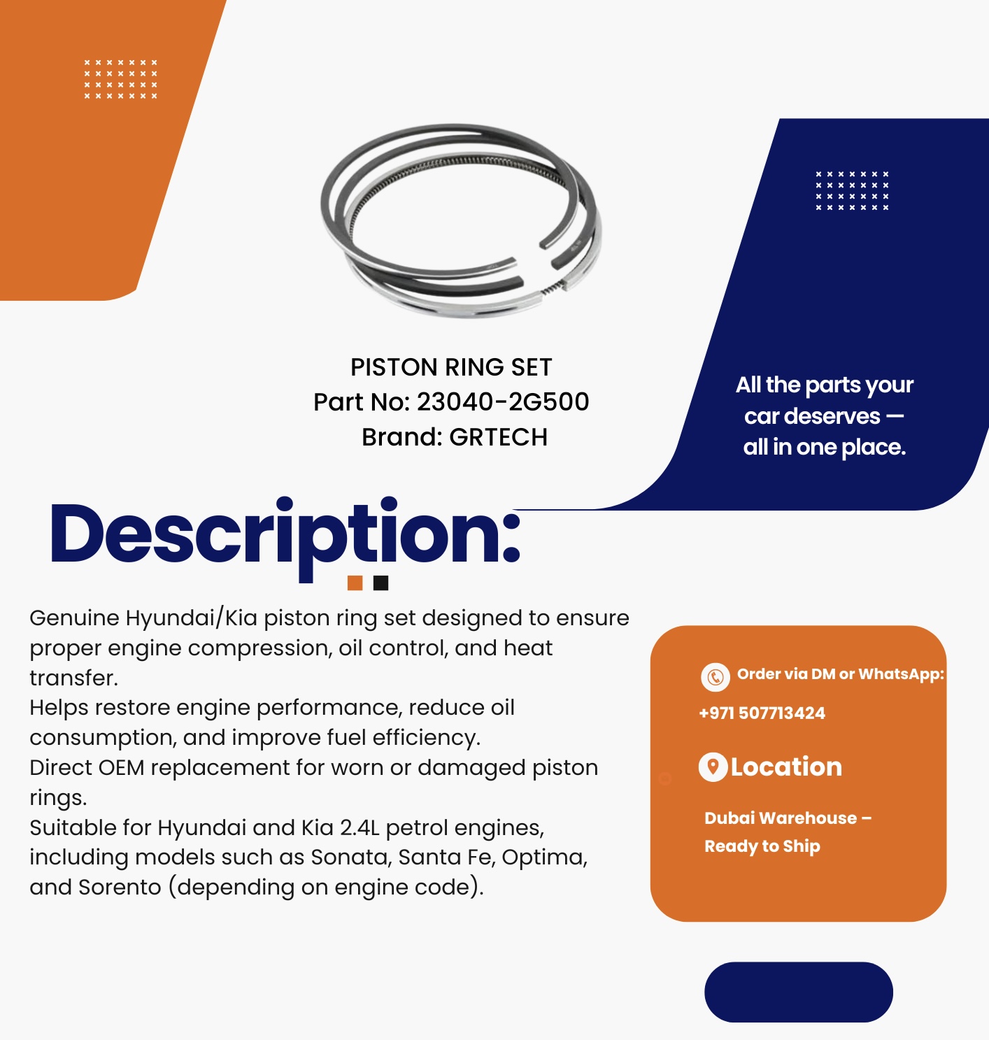 PISTON RING SET - Image 3