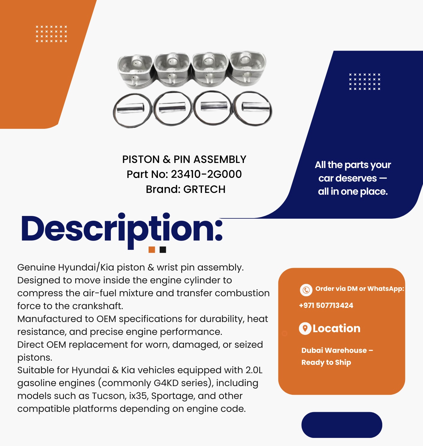 PISTON & pin assembly - Image 3