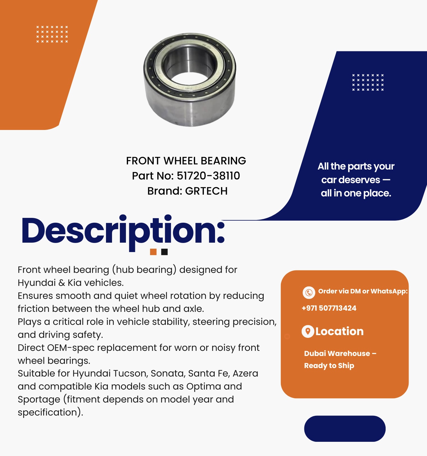 FRONT WHEEL BEARING - Image 3